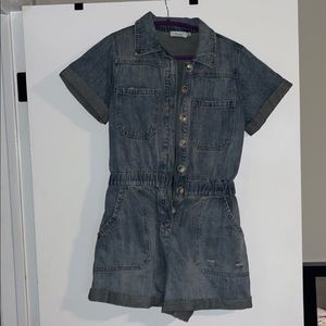 Denim romper